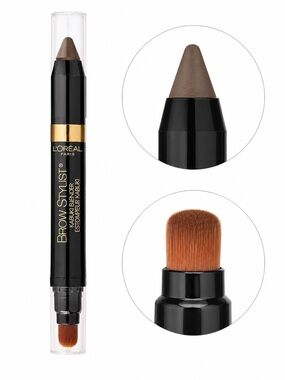 L’Oréal Brow Stylist Kabuki Blender 312 Blonde | Eyebrow Pencil + Powder Brush